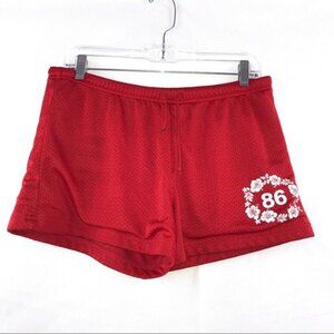 Coco Blue Red Shorts Size L Athletic Activewear Sporty Gym Workout Everyday